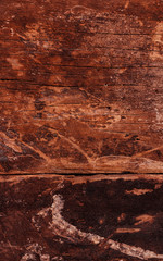 Vintage wood background for vertical design. Rough surface material for rustic theme wallpaper design concepts.