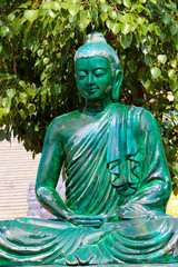 Sitting Buddha statue in Ho Quoc temple, Phu Quoc, Vietnam