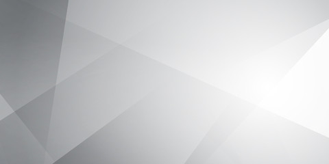 Obraz premium Abstract white geometric background with triangle shape, light, modern corporate concept