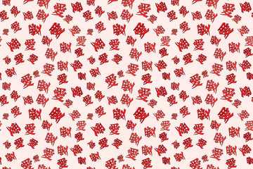 Seamless pattern texture of Chinese characters denoting the word love. Print for paper or fabric. 3d illustration.