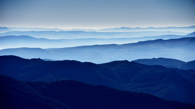 seven shades of blue