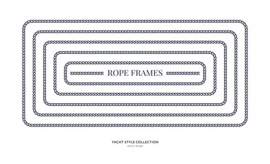 Nautical rope frames and bordes - 329629304