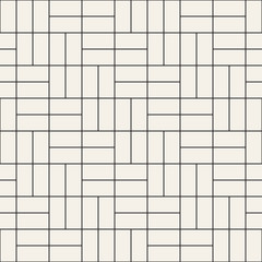 Vector seamless geometric pattern. Stylish striped rectangle tiling ornament. Simple linear lattice background.