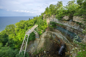 Fototapeta premium Highest waterfall of Estonia - Valaste waterfall (Valaste juga)