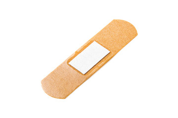 Medical plaster isolated on a white background