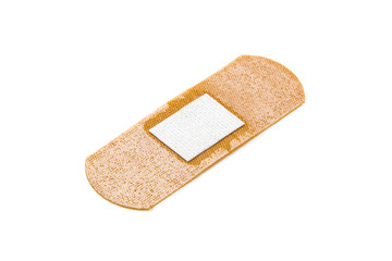 Medical plaster isolated on a white background