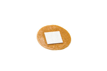 Medical plaster isolated on a white background