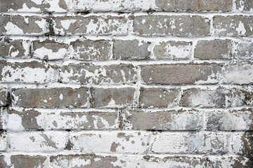 The background of the old white brick wall.