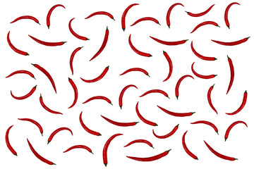 Red chili peppers. Background. Texture