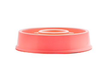 Pet bowl isolated on white