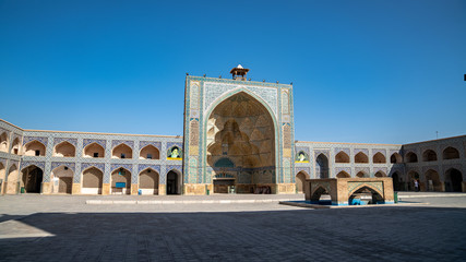 Fototapeta premium Courtyard of the Great Mosque of Jameh Mosque of Isfahan, Iran
