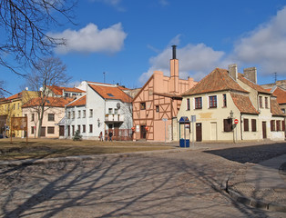 KLAIPEDA, LITHUANIA. Spring in the Old Town