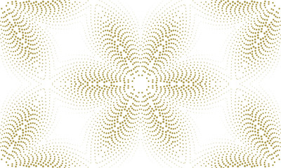 Abstract pattern of many dots on a white background.