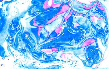 Turquoise Modern Liquid Design, Print Tie Dye . Blue Artistic Gouache Print, Mixed Fluid, Marine Blue Watercolor . Navy Geometric Classic Art