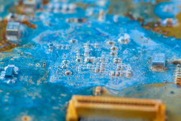 Water damaged electronic