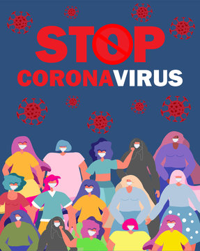 Coronavirus in China. Novel coronavirus 2019-nCoV , woman in white medical face mask. Concept of coronavirus quarantine.