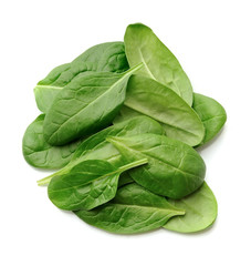 Fresh spinach leaves