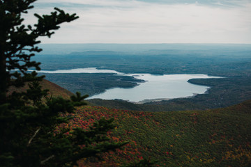 Catskills Mountains Fall Foliage Lake and Reservoir