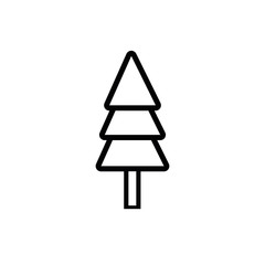 pine tree plant nature line style icon