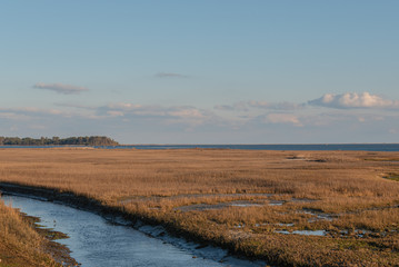 landscape with lake and sky