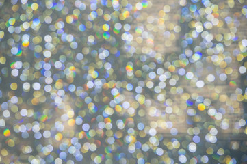 abstract colorful Bokeh circles Christmas background