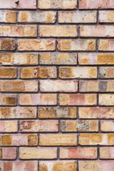 Red grunge brick wall background texture for design