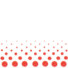 Background from watercolor red circles. Use for menus, birthdays, weddings and invitations