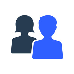 Couple, friends icon