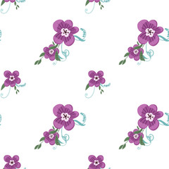 Fototapeta na wymiar Fashionable cute pattern in nativel flowers. Floral seamless background for textiles, fabrics, covers, wallpapers, print, gift wrapping or any purpose.