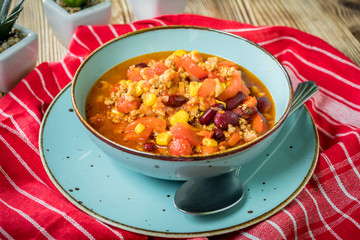 Mexican chili con carne.