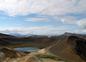 Landschaft an der Krafla auf Island