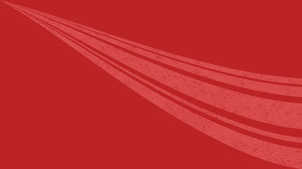 Red background with white curve concept lines
