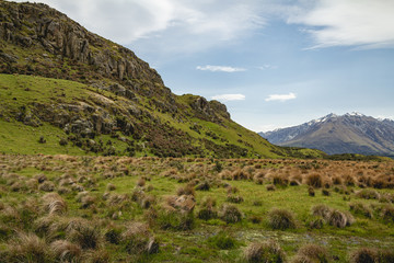 A valley in the Southern Alps in New Zealand, home to Mount Sunday
