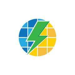 Solar Energy vector icon illustration design template