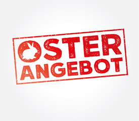 Ostern Oster Angebot Stempel Rot