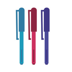 colors pens supplies line style icon