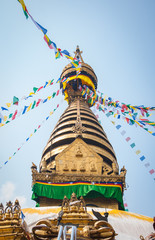 The Stupa Bodnath and the eyes of Buddha