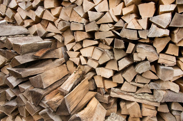 texture ofStacked Fire Wood pile