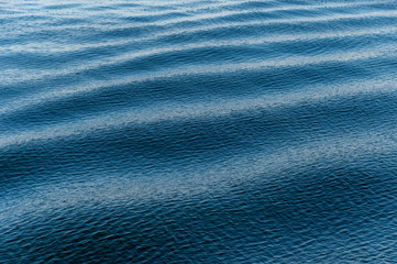 Blue swells and ripples