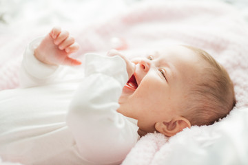 Portrait of a cute little girl 