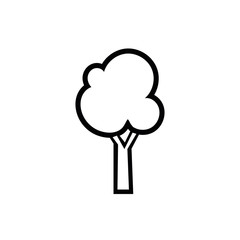 tree plant nature line style icon