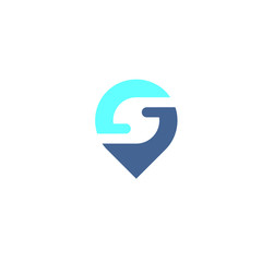 S pin location logo 