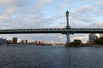 Manhattan bridge from the river