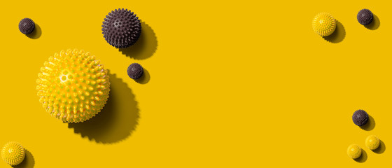 Viral epidemic influenza and Coronavirus Covid-19 concept