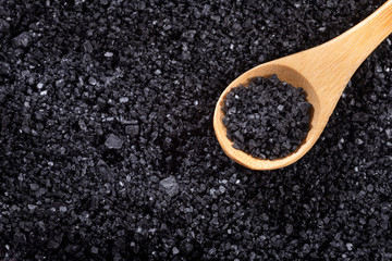 Natural black salt of Hawaii