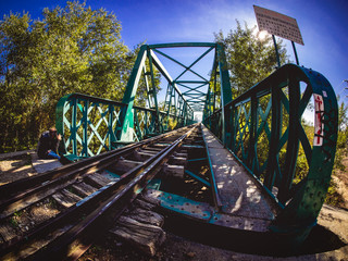Vías del tren viejas