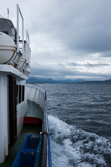 Ship with a view of the ocean