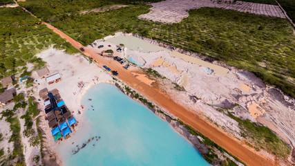 Aerial Image of Buraco Azul Castelhano, Acaraú, Ceara 18 km from Jericoacoara