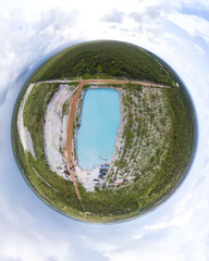 Little Planet of Buraco Azul Castelhano, Acaraú, Ceara 18 km from Jericoacoara