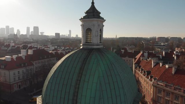 panoramic view of Warsaw Old Town